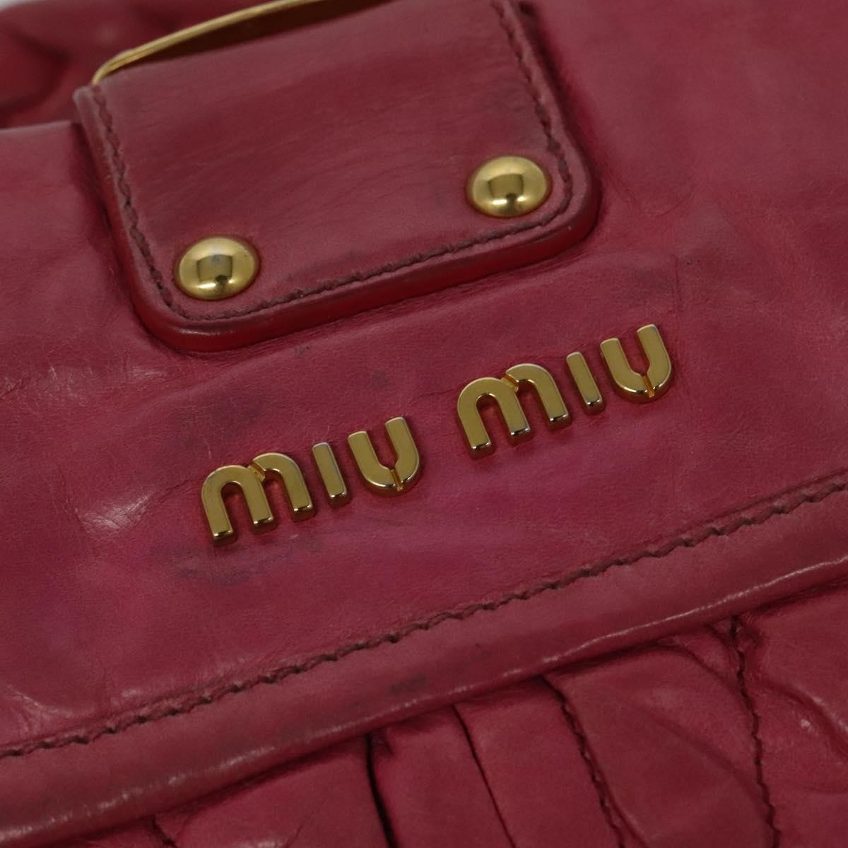 Miu Miu Coffer Convertible Hobo Matelasse Leather, PINK, LEATHER, Handbag