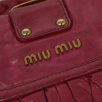 Miu Miu Coffer Convertible Hobo Matelasse Leather, PINK, LEATHER, Handbag