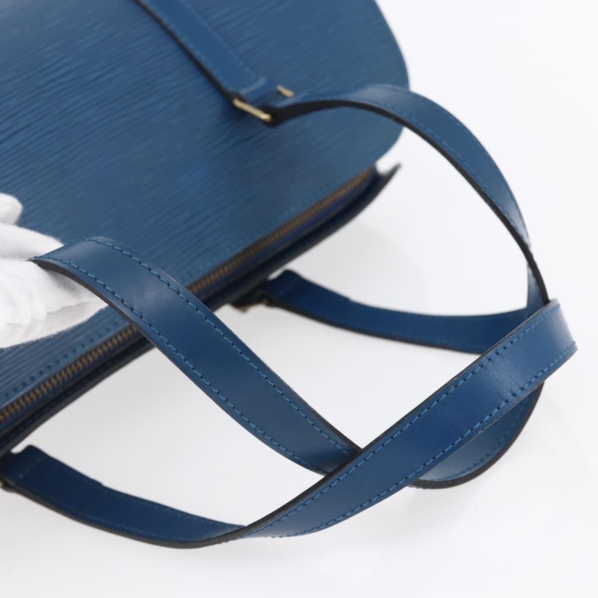 Louis Vuitton Soufflot Handbag Epi Leather, BLUE, LEATHER, Handbag
