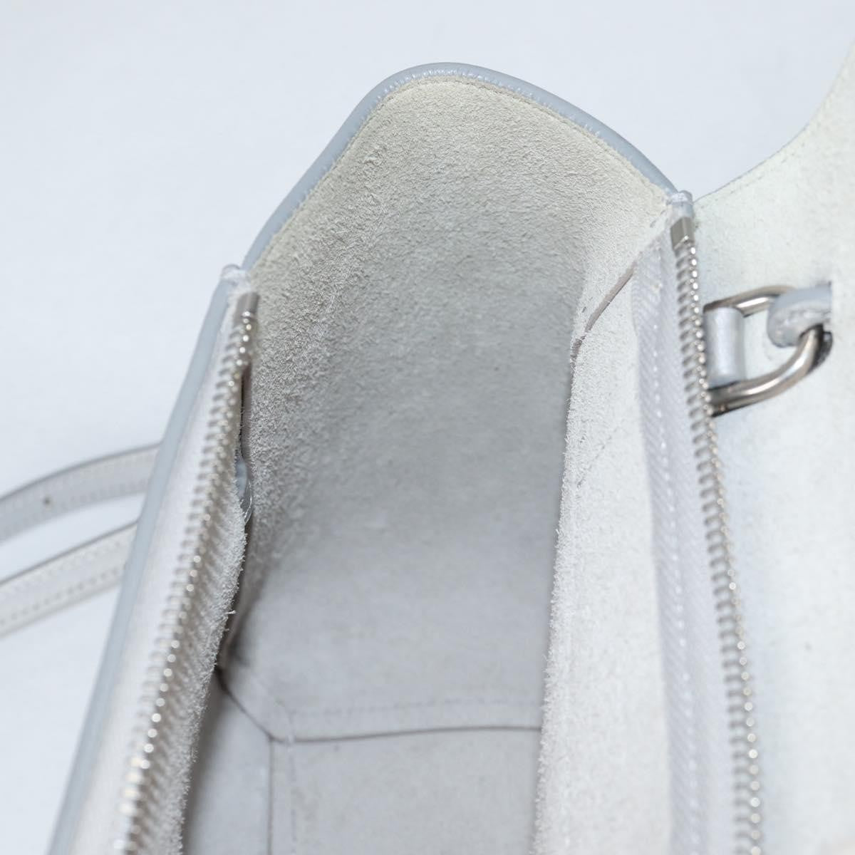 Celine Belt Bag Textured Leather, SILVER, LEATHER, Shoulder bag