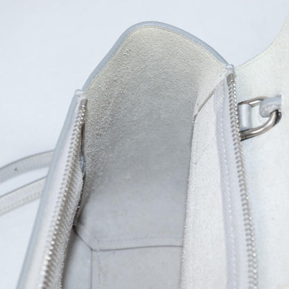 Celine Belt Bag Textured Leather, SILVER, LEATHER, Shoulder bag