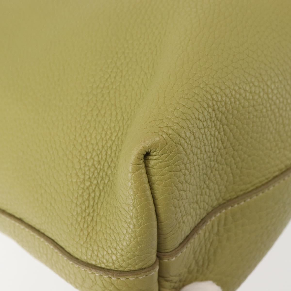 Prada Shopping Tote Vitello Daino, GREEN, LEATHER, Tote bag