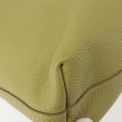 Prada Shopping Tote Vitello Daino, GREEN, LEATHER, Tote bag