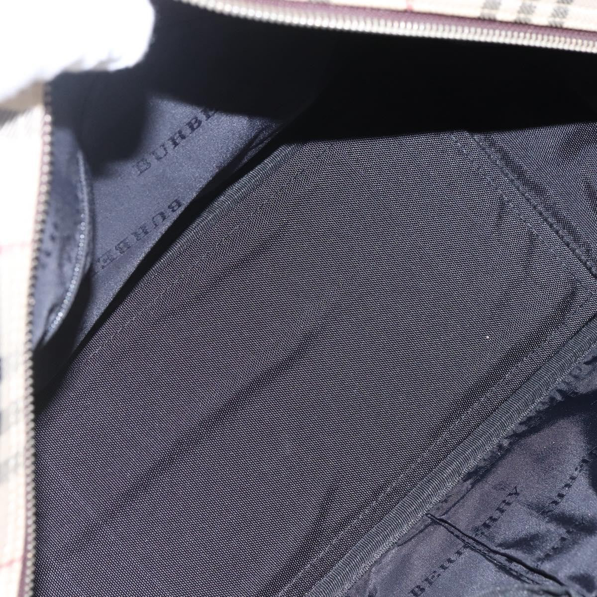 Burberry Nova Check Bowling Bag Canvas, BEIGE, CANVAS, Travel bag