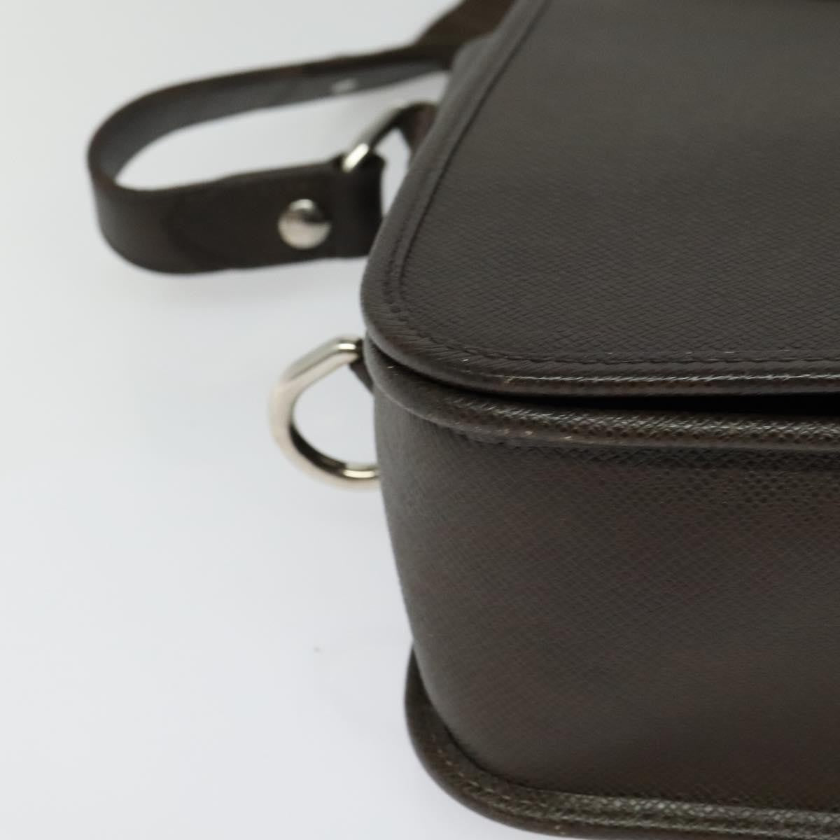 Louis Vuitton Andrei Messenger Bag Taiga Leather, BROWN, LEATHER, Shoulder bag