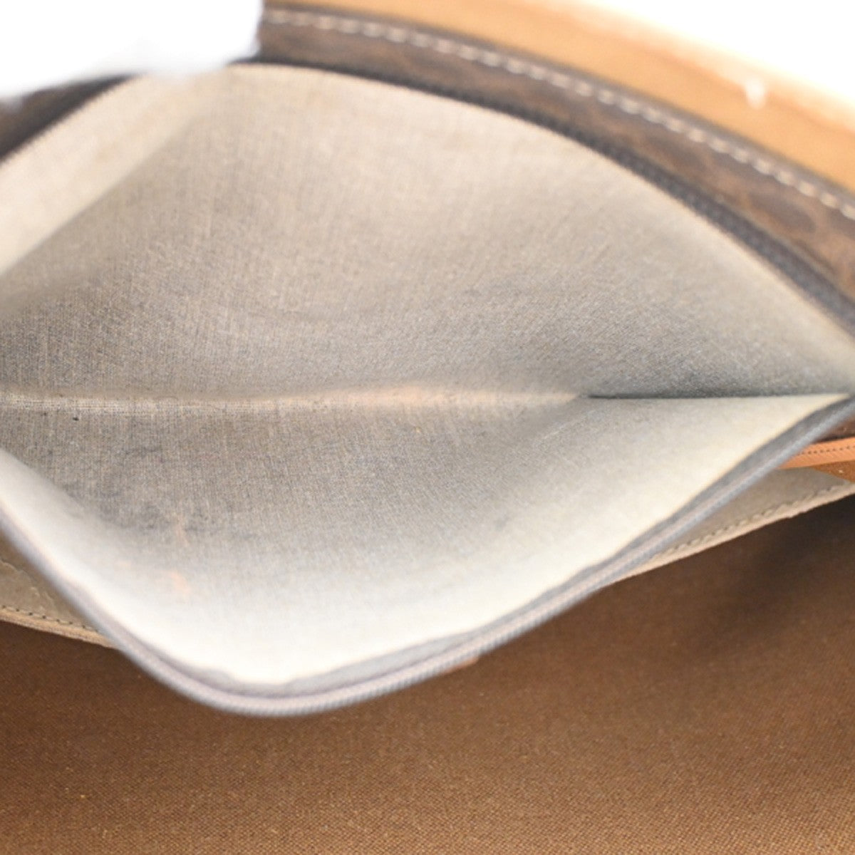 Celine Vintage Macadam Tote bag Canvas and Leather, BROWN, CANVAS, Tote bag