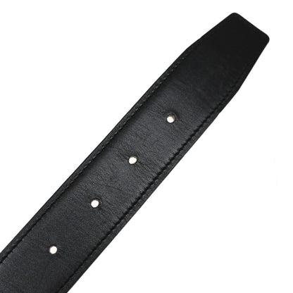 Hermes Constance Reversible Belt Leather, BLACK, LEATHER, Belts