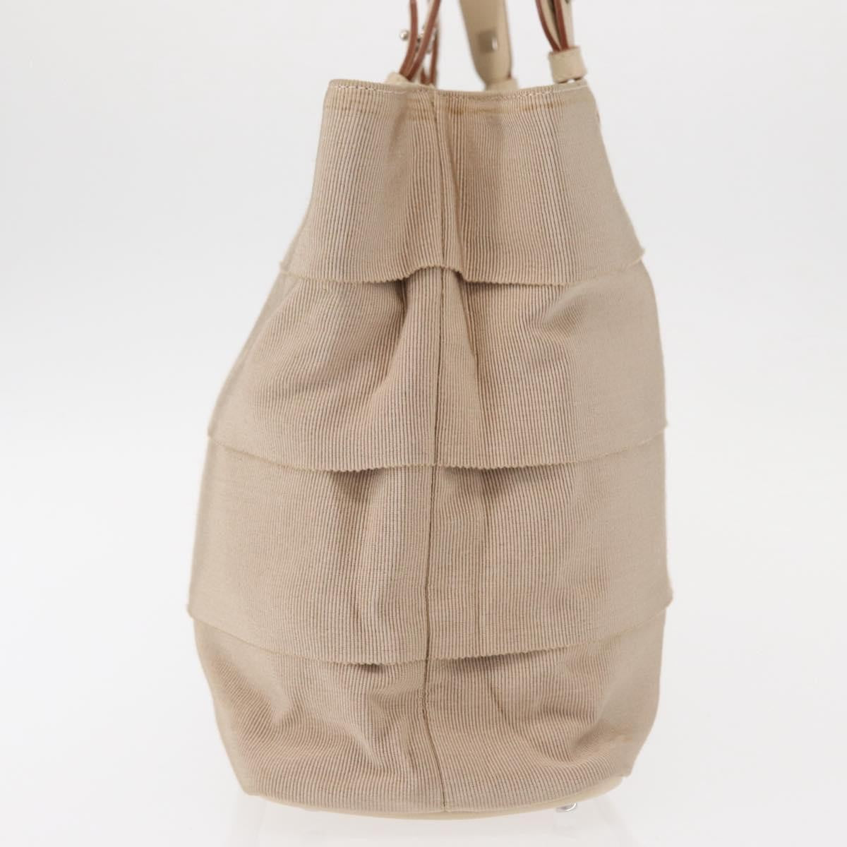 Salvatore Ferragamo Gancini handbag Nylon, BEIGE, NYLON, Handbag