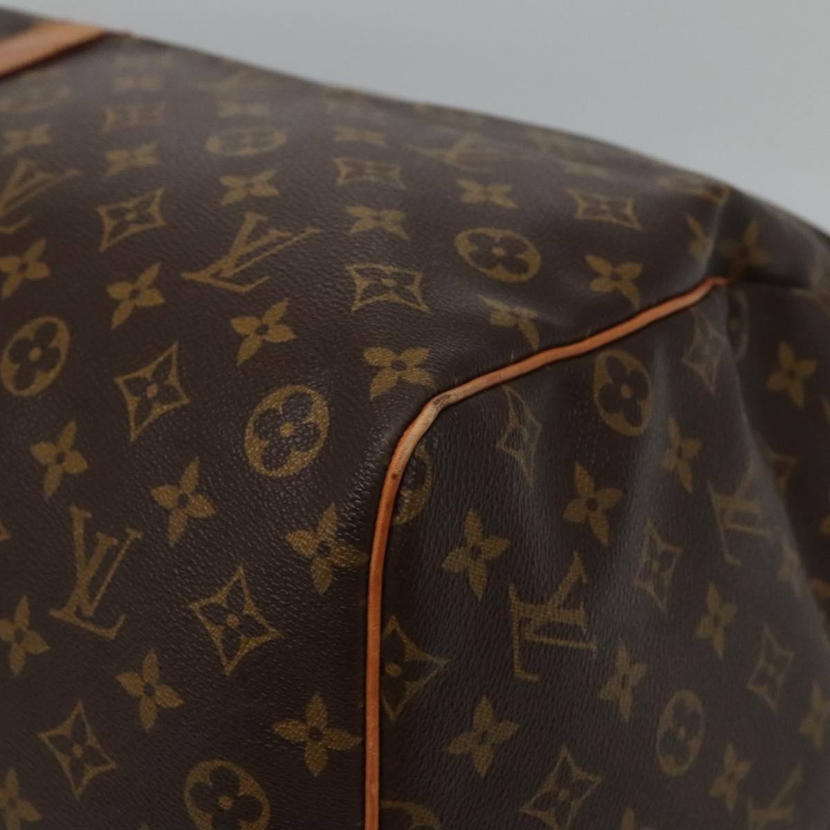 Louis Vuitton Keepall Bag Monogram Canvas, BROWN, CANVAS, Travel bag