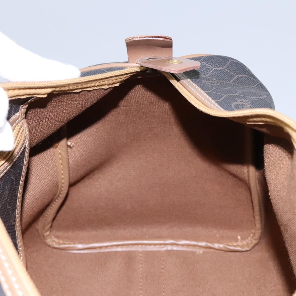 Christian Dior Vintage Honeycomb Handbag Canvas Leather, BLACK, CANVAS, Handbag