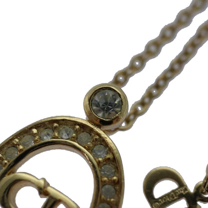 Christian Dior CD Pendant Necklace Gold-plated, GOLD, METAL, Necklace