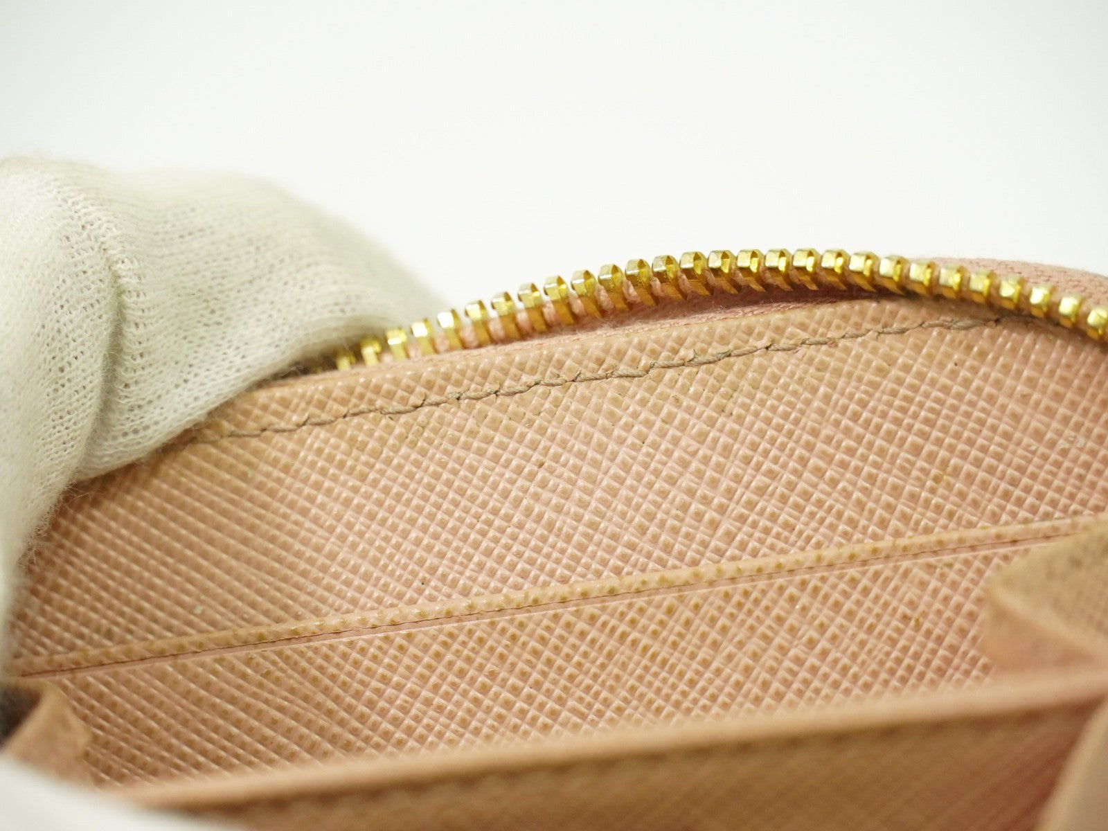 Prada Saffiano Coin Purse Leather, PINK, LEATHER, Wallets