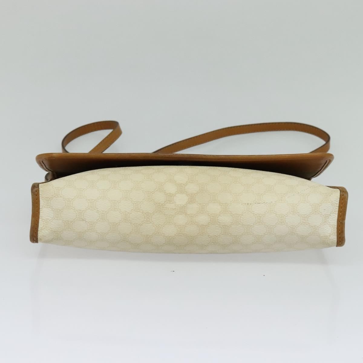 Celine Macadam Shoulder Bag PVC Leather, WHITE, PVC, Shoulder bag