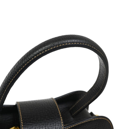 Loewe Turn Lock Leather, BLACK, LEATHER, Handbag