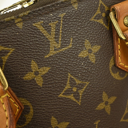Louis Vuitton Alma Handbag Monogram Canvas, BROWN, CANVAS, Handbag