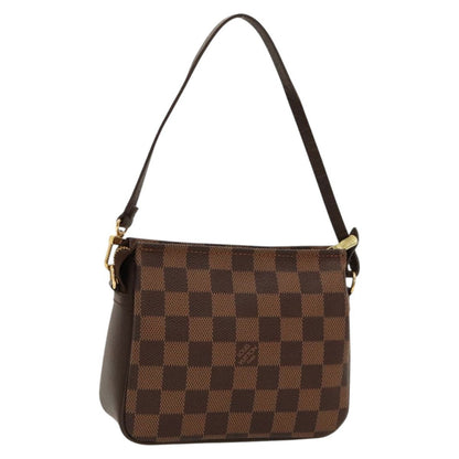 Louis Vuitton Trousse Make Up Bag Damier, BROWN, CANVAS, Clutche & pouche