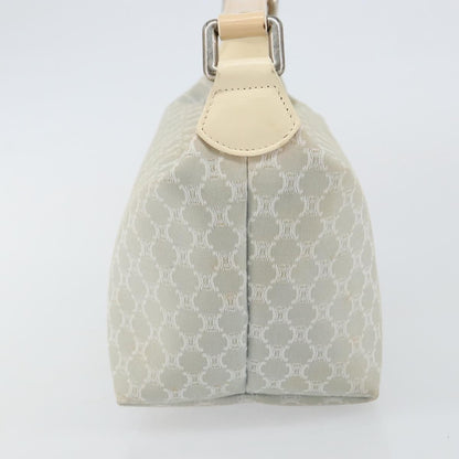 Celine Macadam Handbag Macadam with leather, SILVER, CANVAS, Handbag