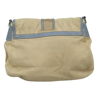 Prada Double Pocket Buckle Flap Bag Tessuto, BEIGE, NYLON, Shoulder bag