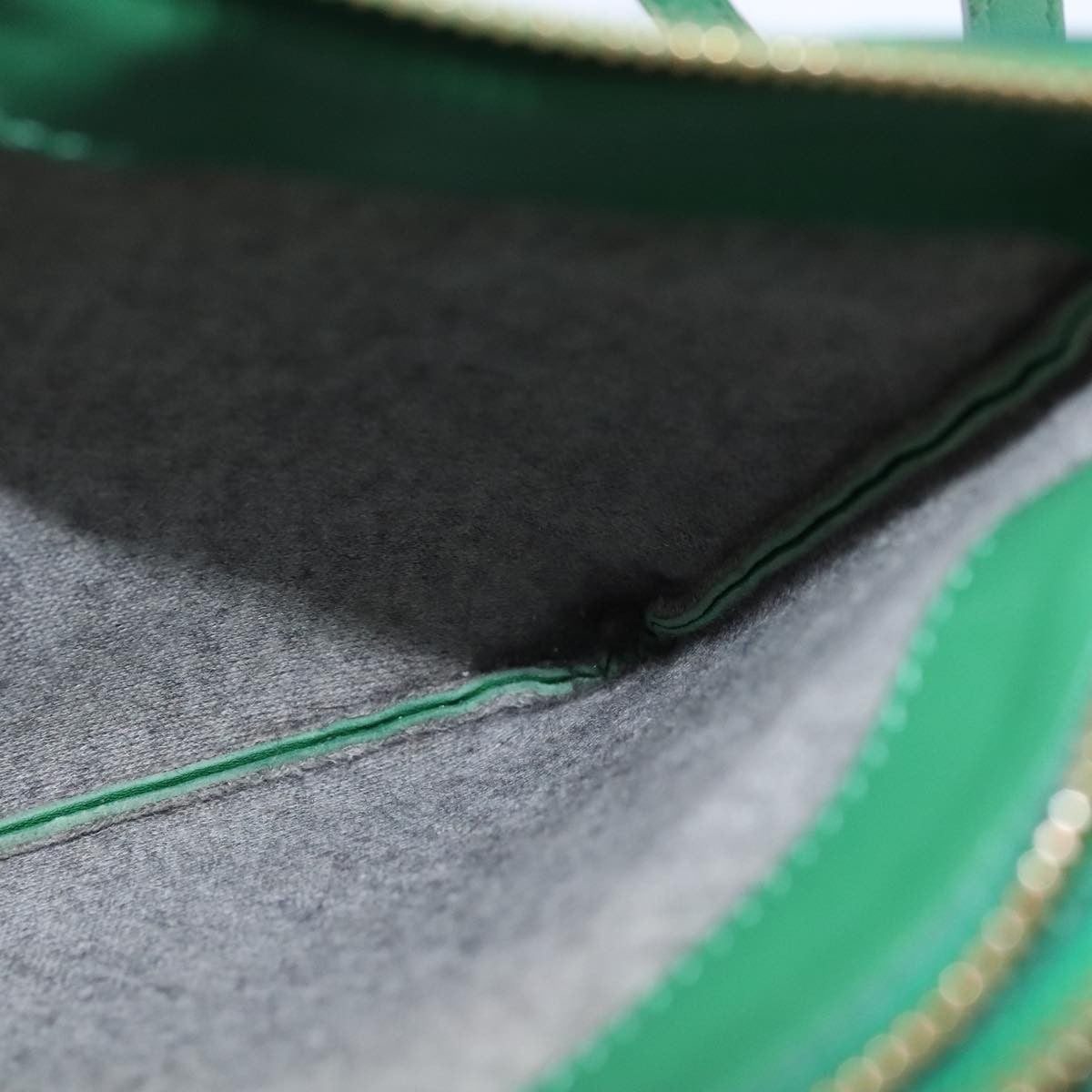 Celine Trio Crossbody Bag Leather, GREEN, LEATHER, Crossbody bag