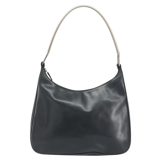 Prada Vintage Handbag Leather, BLACK, LEATHER, Shoulder bag