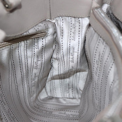 Salvatore Ferragamo Vala Handbag Patent leather, BEIGE, PATENT_LEATHER, Handbag