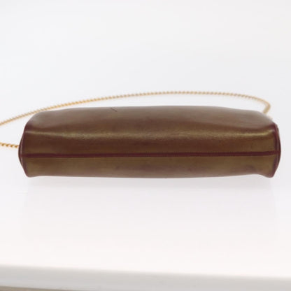 Christian Dior Vintage Shoulder Bag Leather, RED, LEATHER, Shoulder bag