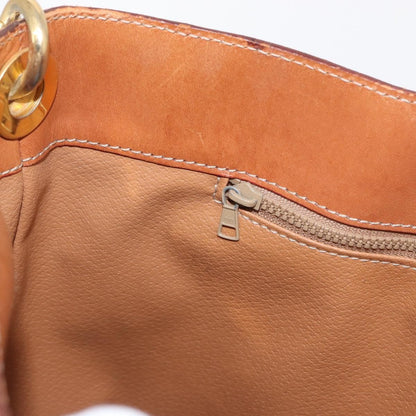 Celine Vintage Macadam Shoulder Bag Canvas and Leather, BROWN, CANVAS, Shoulder bag