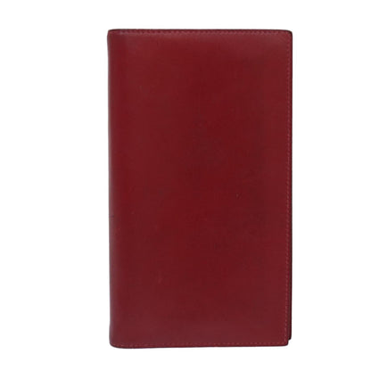 Hermes Agenda A6 Day Planner Housse Leather, RED, LEATHER, Wallets