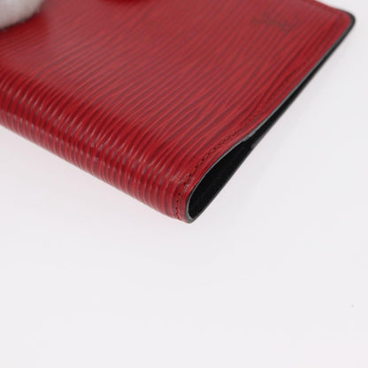 Louis Vuitton Agenda Cover Epi Leather, RED, LEATHER, Wallets