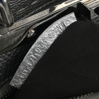 Fendi Selleria Peekaboo Bag Rigid Leather, SILVER, LEATHER, Handbag