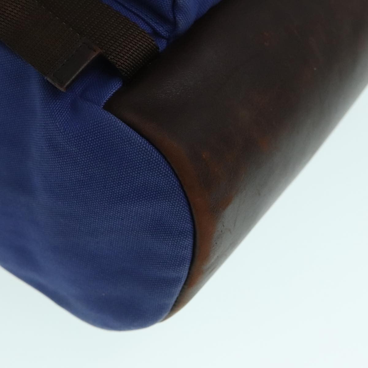 Prada Logo Backpack Canvas, BLUE, CANVAS, Backpack