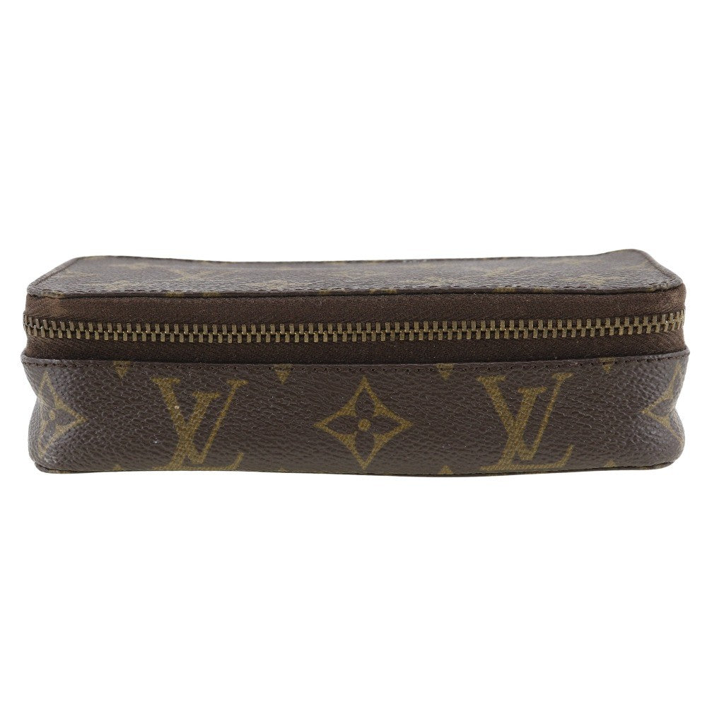 Louis Vuitton Monte Carlo Pouch Canvas, BROWN, CANVAS, Clutche & pouche