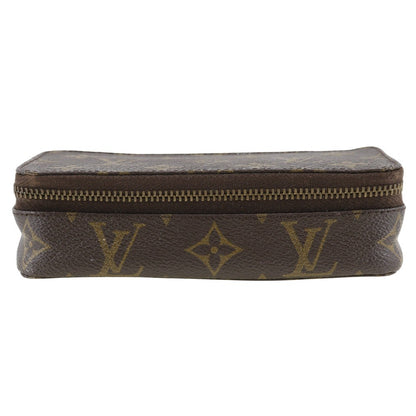 Louis Vuitton Monte Carlo Pouch Canvas, BROWN, CANVAS, Clutche & pouche