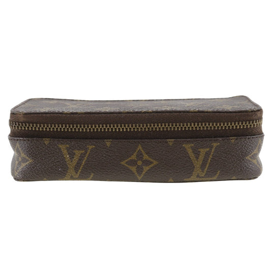 Louis Vuitton Monte Carlo Pouch Canvas, BROWN, CANVAS, Clutche & pouche