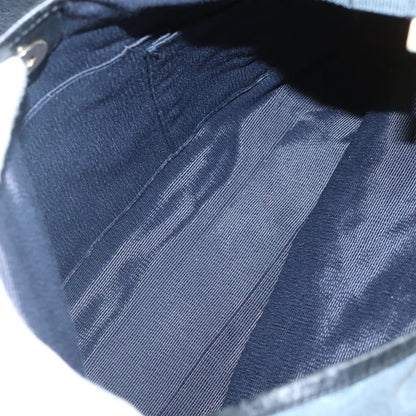 Salvatore Ferragamo Gancini Shoulder Bag Canvas, BLUE, CANVAS, Shoulder bag