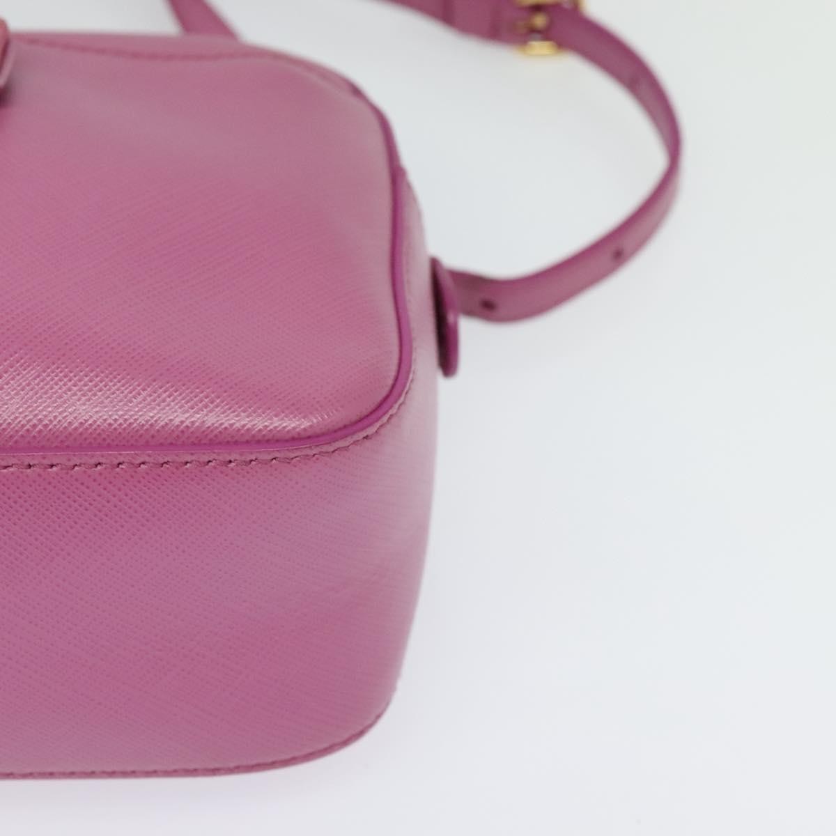 Salvatore Ferragamo Vara Chain Flap Shoulder Bag Leather, PINK, LEATHER, Shoulder bag