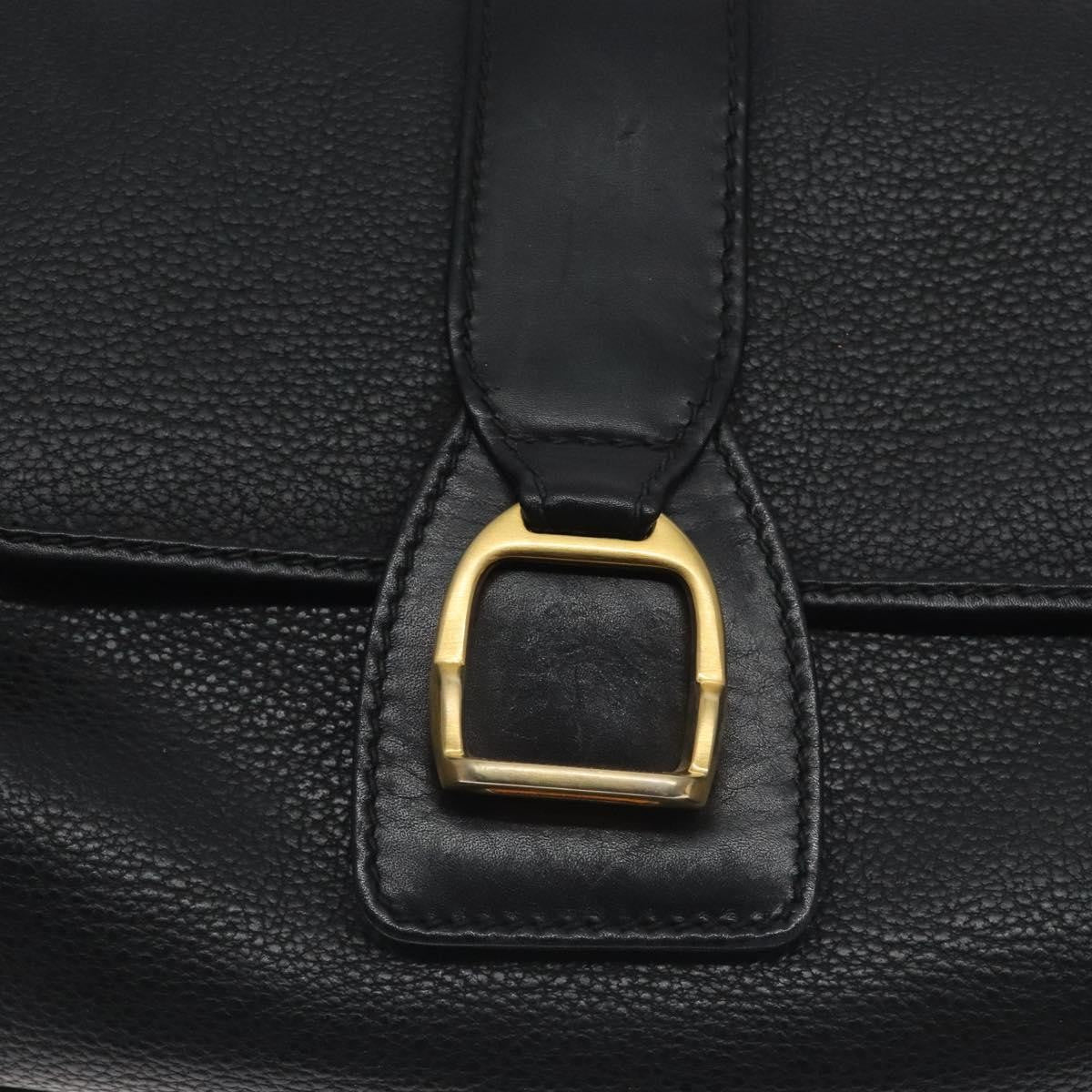 Gucci Vintage Shoulder Bag Leather, BLACK, LEATHER, Shoulder bag