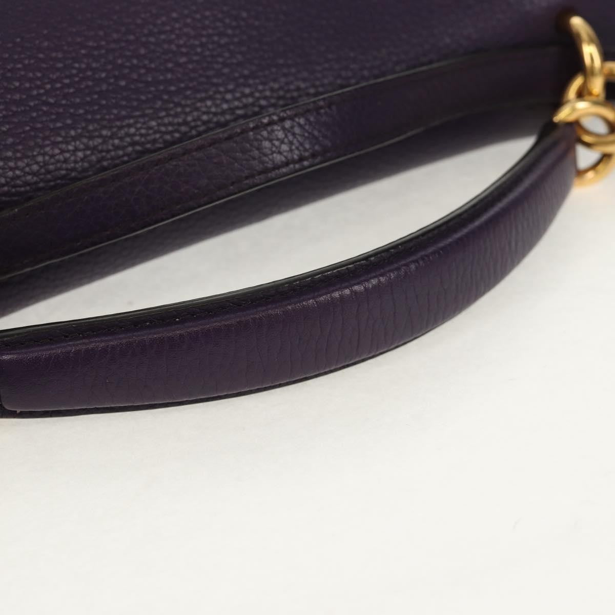 Salvatore Ferragamo Margot Satchel Leather, PURPLE, LEATHER, Handbag