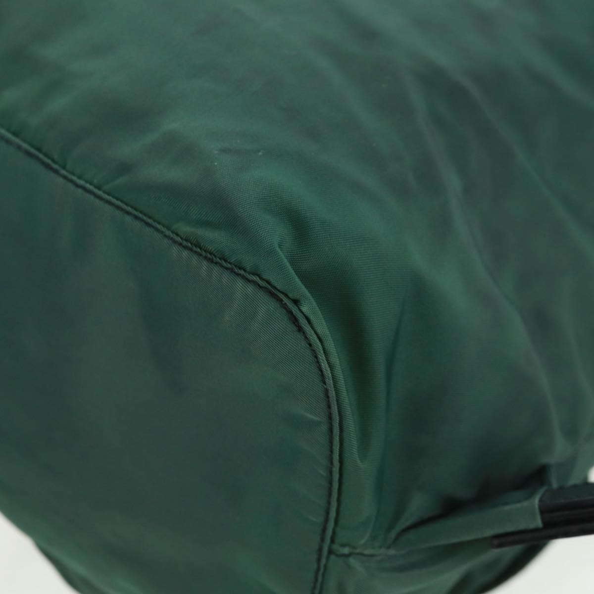 Prada Vela Double Front Pocket Backpack Tessuto with Saffiano Leather, GREEN, NYLON, Backpack