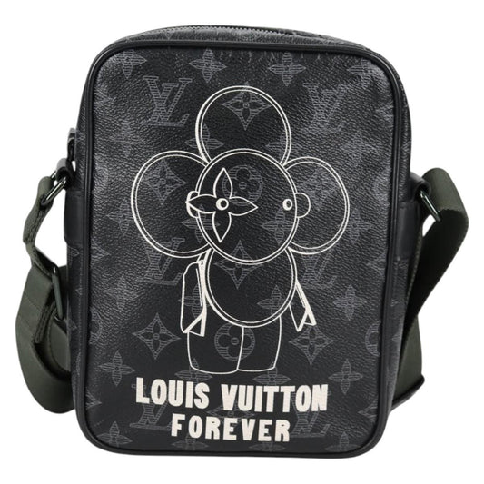 Louis Vuitton Danube Handbag Limited Edition Vivienne Monogram Eclipse, BLACK, CANVAS, Handbag