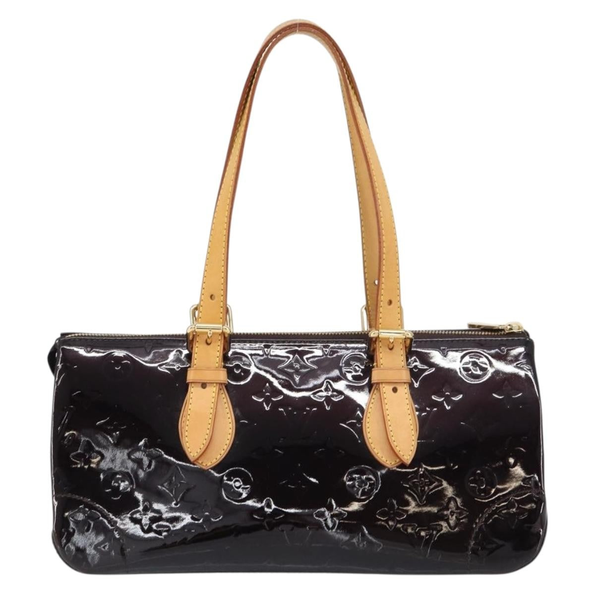 Louis Vuitton Rosewood Avenue Handbag Monogram Vernis, PURPLE, PATENT_LEATHER, Shoulder bag