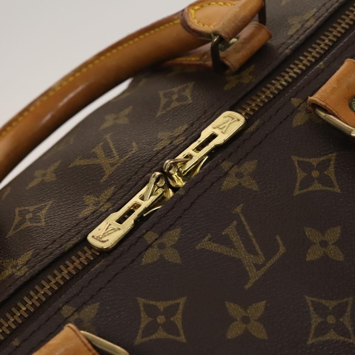Louis Vuitton Keepall Bag Monogram Canvas, BROWN, CANVAS, Travel bag