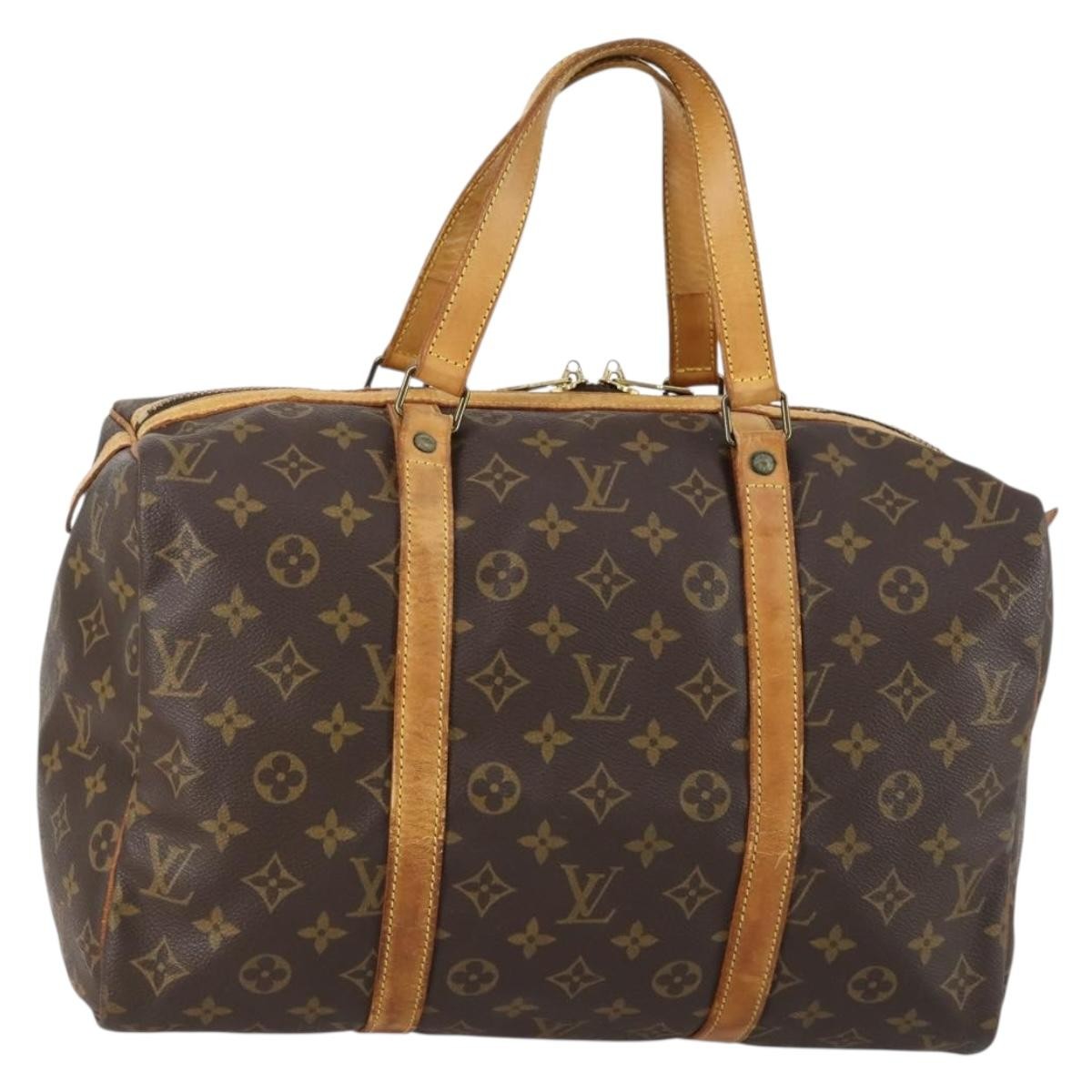 Louis Vuitton Sac Souple Handbag Monogram Canvas, BROWN, CANVAS, Travel bag