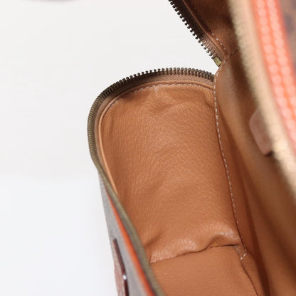 Celine Macadam Vanity Bag Canvas, BROWN, CANVAS, Handbag