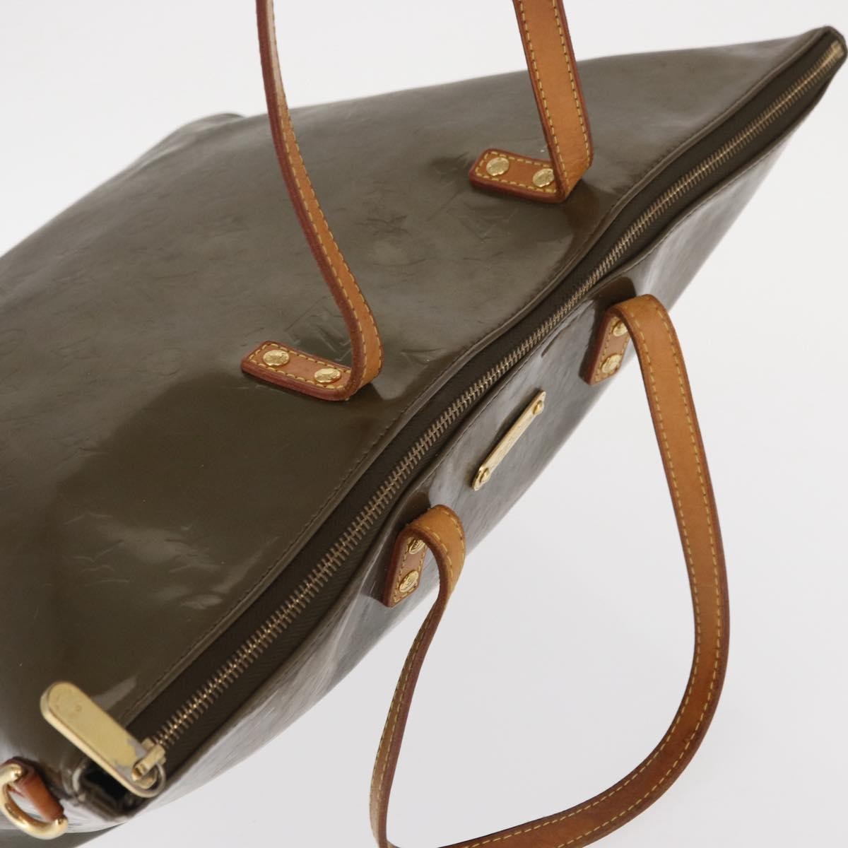 Louis Vuitton Bellevue Handbag Monogram Vernis, BROWN, PATENT_LEATHER, Tote bag