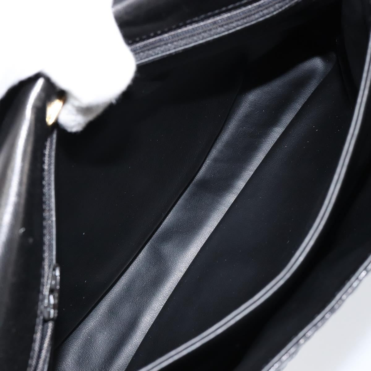 Bally Vintage Handbag Quilted Leather, BLACK, LEATHER, Handbag