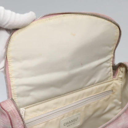 Chanel Travel Line Backpack Canvas, PINK, CANVAS, Backpack