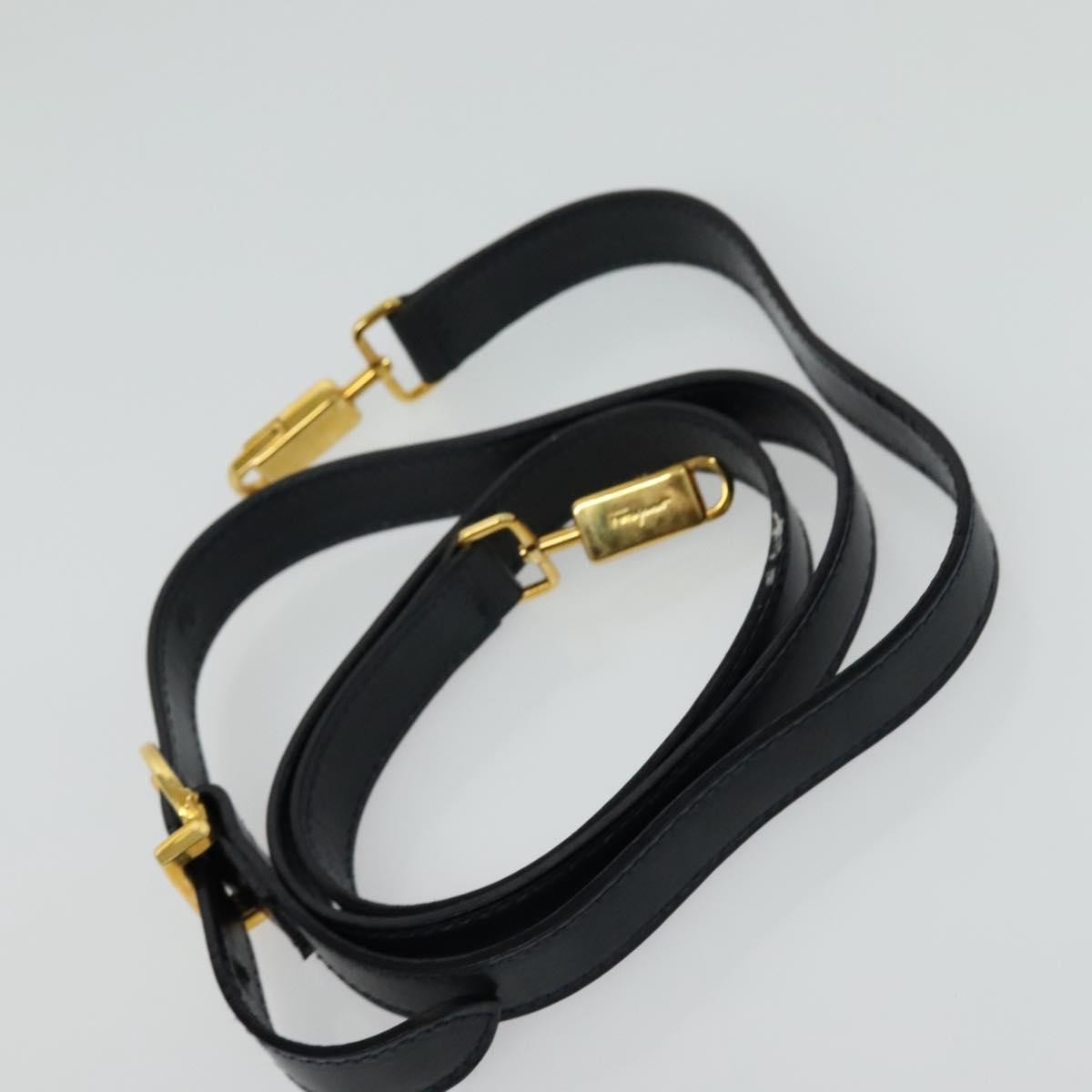 Salvatore Ferragamo Convertible Top Handle Bag Leather, NAVY, LEATHER, Handbag