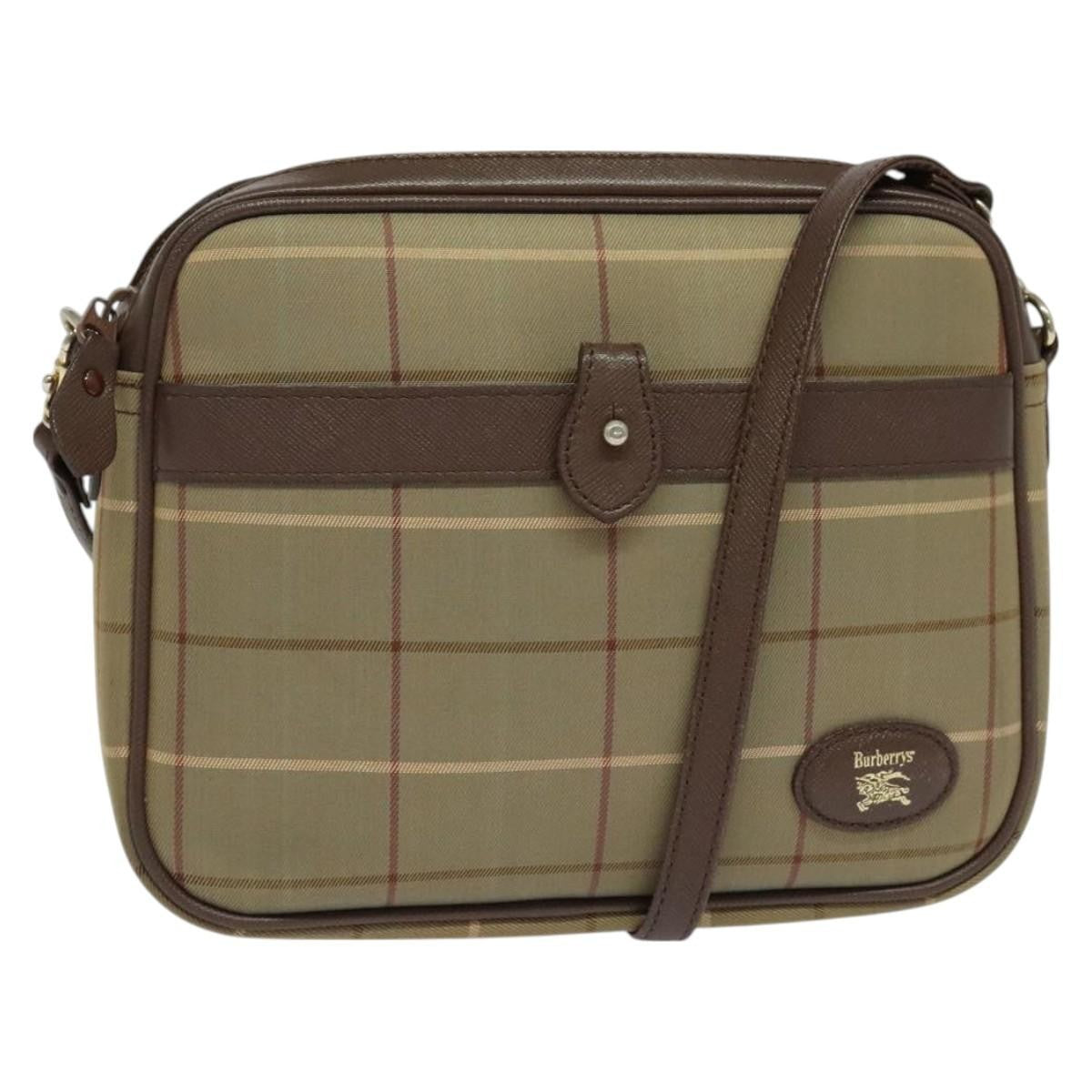 Burberry Nova check Shoulder bag Canvas, BROWN, CANVAS, Shoulder bag