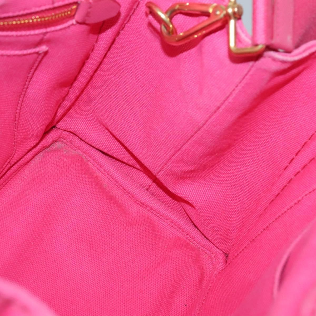 Prada Canapa Convertible Tote Canvas, PINK, CANVAS, Tote bag